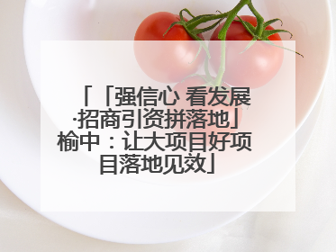 「强信心 看发展·招商引资拼落地」榆中：让大项目好项目落地见效