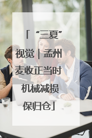 “三夏”视觉｜孟州麦收正当时 机械减损保归仓