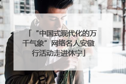 “中国式现代化的万千气象”网络名人安徽行活动走进休宁
