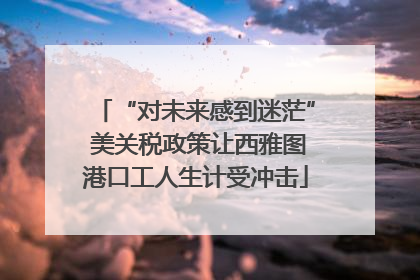 “对未来感到迷茫” 美关税政策让西雅图港口工人生计受冲击