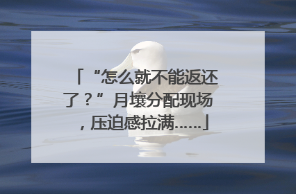 “怎么就不能返还了？”月壤分配现场，压迫感拉满……