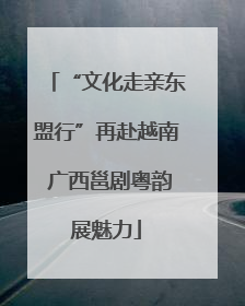 “文化走亲东盟行”再赴越南 广西邕剧粤韵展魅力