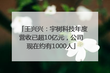 王兴兴：宇树科技年度营收已超10亿元，公司现在约有1000人