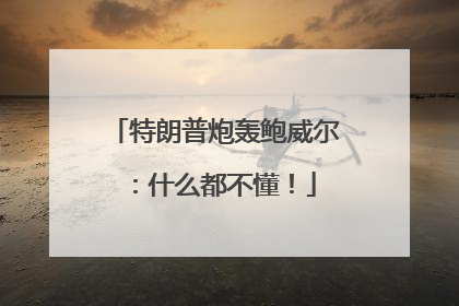 特朗普炮轰鲍威尔：什么都不懂！