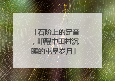 石阶上的足音，叩醒中田村沉睡的屯垦岁月