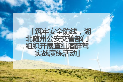筑牢安全防线，湖北随州公安交管部门组织开展查缉酒醉驾实战演练活动
