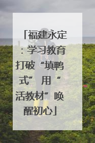 福建永定：学习教育打破“填鸭式” 用“活教材”唤醒初心