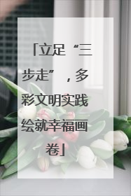 立足“三步走”，多彩文明实践绘就幸福画卷