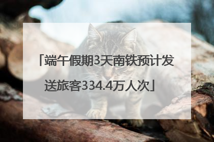 端午假期3天南铁预计发送旅客334.4万人次