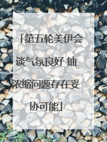 第五轮美伊会谈气氛良好 铀浓缩问题存在妥协可能