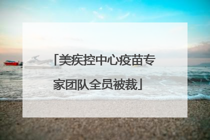 美疾控中心疫苗专家团队全员被裁