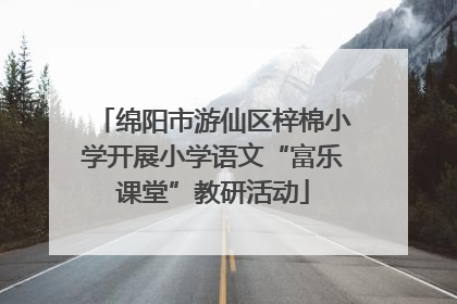 绵阳市游仙区梓棉小学开展小学语文“富乐课堂”教研活动