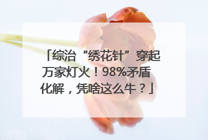综治“绣花针”穿起万家灯火！98%矛盾化解，凭啥这么牛？