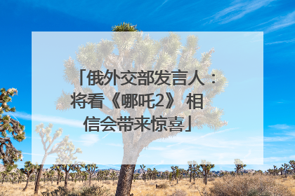 俄外交部发言人：将看《哪吒2》 相信会带来惊喜
