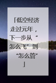 低空经济走过元年，下一步从“怎么飞”到“怎么管”