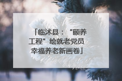 临沭县：“颐养工程”绘就老党员幸福养老新画卷