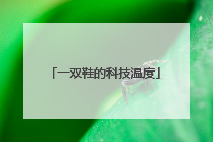 一双鞋的科技温度