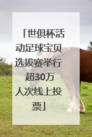 世俱杯活动足球宝贝选拔赛举行 超30万人次线上投票