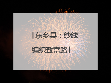 东乡县：纱线编织致富路