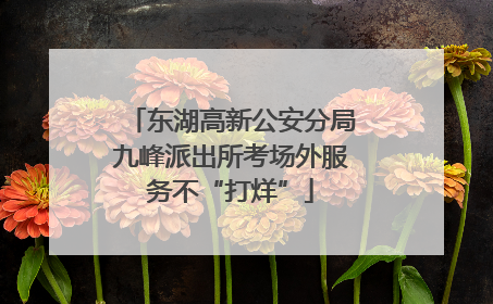 东湖高新公安分局九峰派出所考场外服务不“打烊”