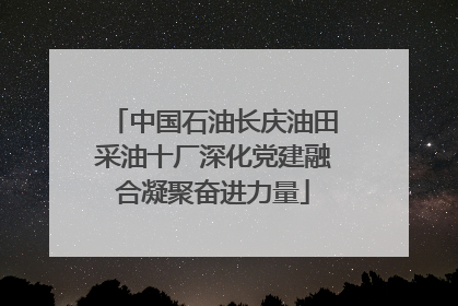 中国石油长庆油田采油十厂深化党建融合凝聚奋进力量