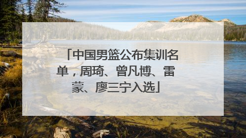中国男篮公布集训名单，周琦、曾凡博、雷蒙、廖三宁入选