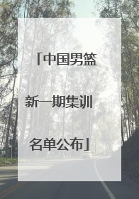 中国男篮新一期集训名单公布