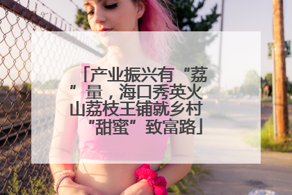 产业振兴有“荔”量，海口秀英火山荔枝王铺就乡村“甜蜜”致富路
