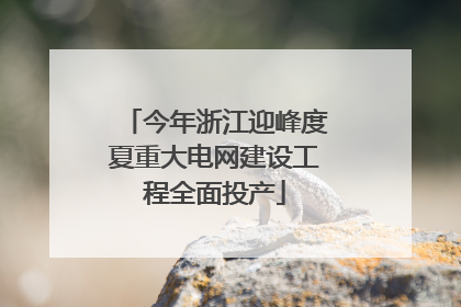 今年浙江迎峰度夏重大电网建设工程全面投产