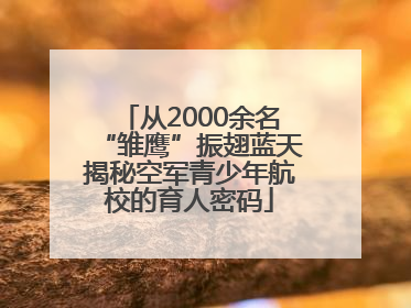 从2000余名“雏鹰”振翅蓝天揭秘空军青少年航校的育人密码