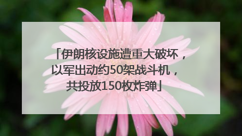 伊朗核设施遭重大破坏，以军出动约50架战斗机，共投放150枚炸弹