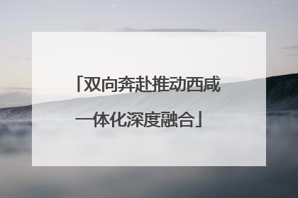 双向奔赴推动西咸一体化深度融合