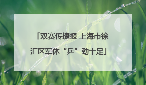 双赛传捷报 上海市徐汇区军休“乒”劲十足