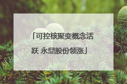可控核聚变概念活跃 永鼎股份领涨
