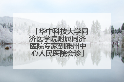 华中科技大学同济医学院附属同济医院专家到滕州中心人民医院会诊