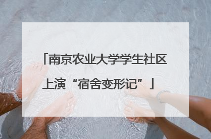 南京农业大学学生社区上演“宿舍变形记”