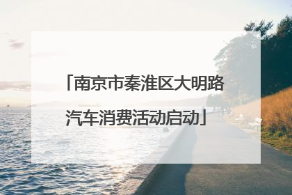 南京市秦淮区大明路汽车消费活动启动