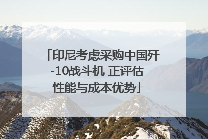印尼考虑采购中国歼-10战斗机 正评估性能与成本优势