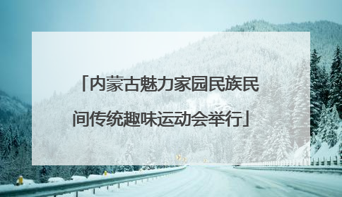 内蒙古魅力家园民族民间传统趣味运动会举行