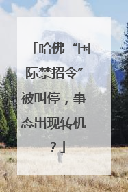 哈佛“国际禁招令”被叫停，事态出现转机？