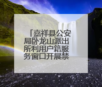 嘉祥县公安局卧龙山派出所利用户籍服务窗口开展禁毒知识宣传
