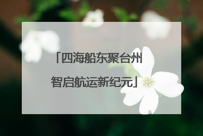 四海船东聚台州 智启航运新纪元
