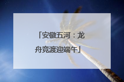 安徽五河：龙舟竞渡迎端午