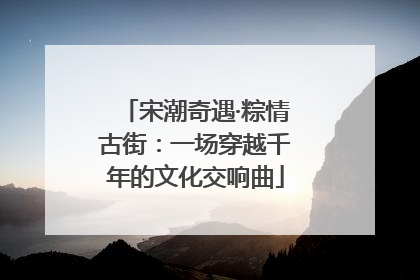 宋潮奇遇·粽情古街：一场穿越千年的文化交响曲