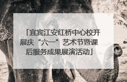 宜宾江安红桥中心校开展庆“六一”艺术节暨课后服务成果展演活动
