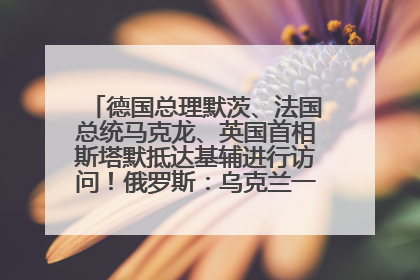 德国总理默茨、法国总统马克龙、英国首相斯塔默抵达基辅进行访问！俄罗斯：乌克兰一直在回避谈判