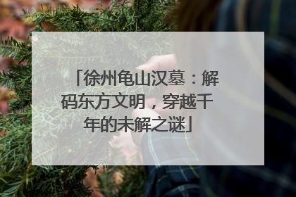 徐州龟山汉墓：解码东方文明，穿越千年的未解之谜