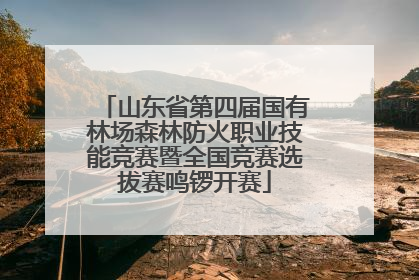 山东省第四届国有林场森林防火职业技能竞赛暨全国竞赛选拔赛鸣锣开赛