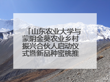 山东农业大学与蒙阴金葵农业乡村振兴合伙人启动仪式暨新品种蜜桃推介活动举行