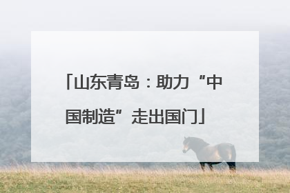 山东青岛：助力“中国制造”走出国门